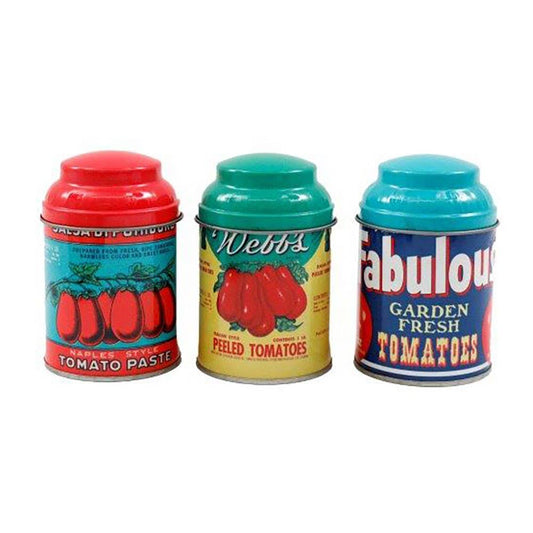 Caja de especias vintage estilo tomate de 10 cm