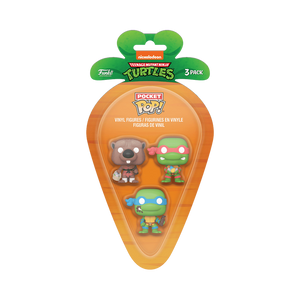 ¡Pop de bolsillo! Paquete de 3 figuras de Pascua de las Tortugas Ninja Adolescentes Mutantes
