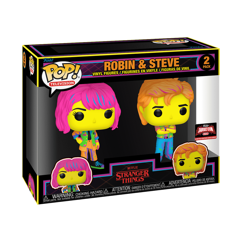 Pop! Robin & Steve - Pack de 2 (Luz Negra)
