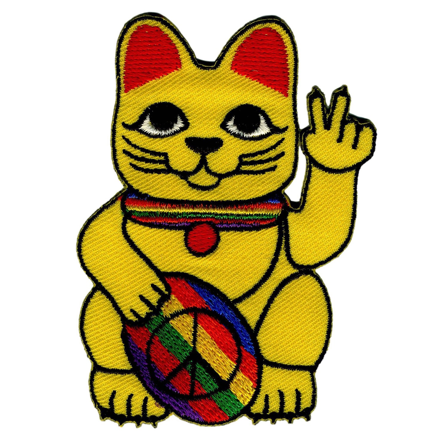 Patch Chat chanceux Peace