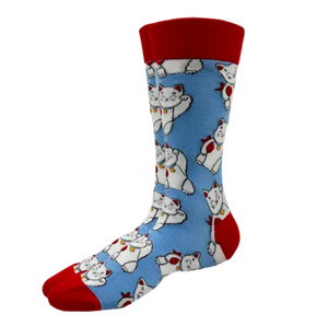 Chaussettes Chats Chanceux Blancs