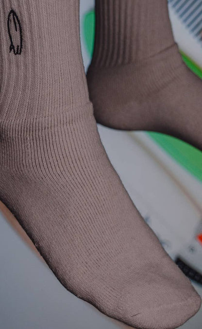 Chaussettes planche de surf Charles brodées main