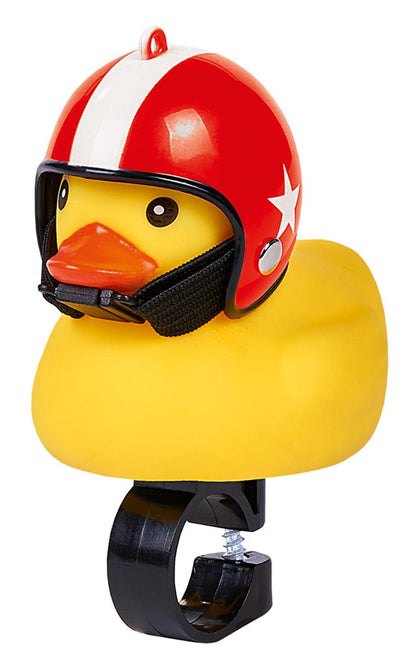 Duck with Motorcycle Helmet