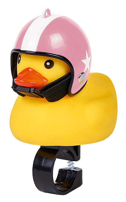Duck with Motorcycle Helmet