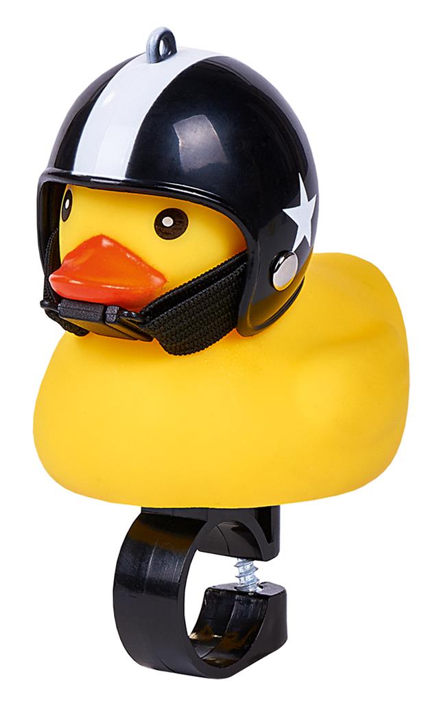 Duck with Motorcycle Helmet