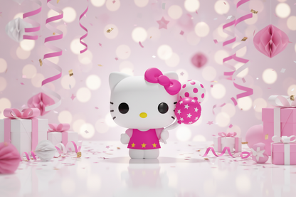 ¡Estallido! Hello Kitty con globos