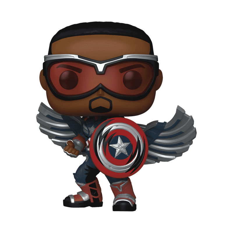pop captain america sam wilson retro comic deco 1337