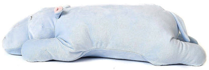 Coussin Hippopotame bleu clair