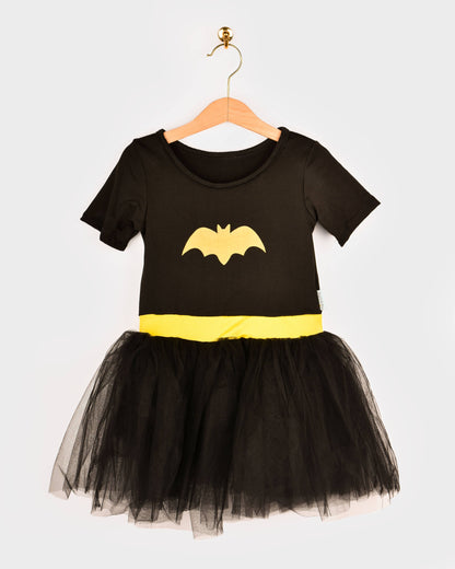 Robe Tutu Batgirl avec cape 110-116 cl 4-6 ans