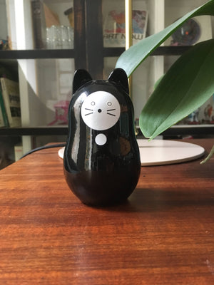 Chat Daruma Noir “Bonne Santé”