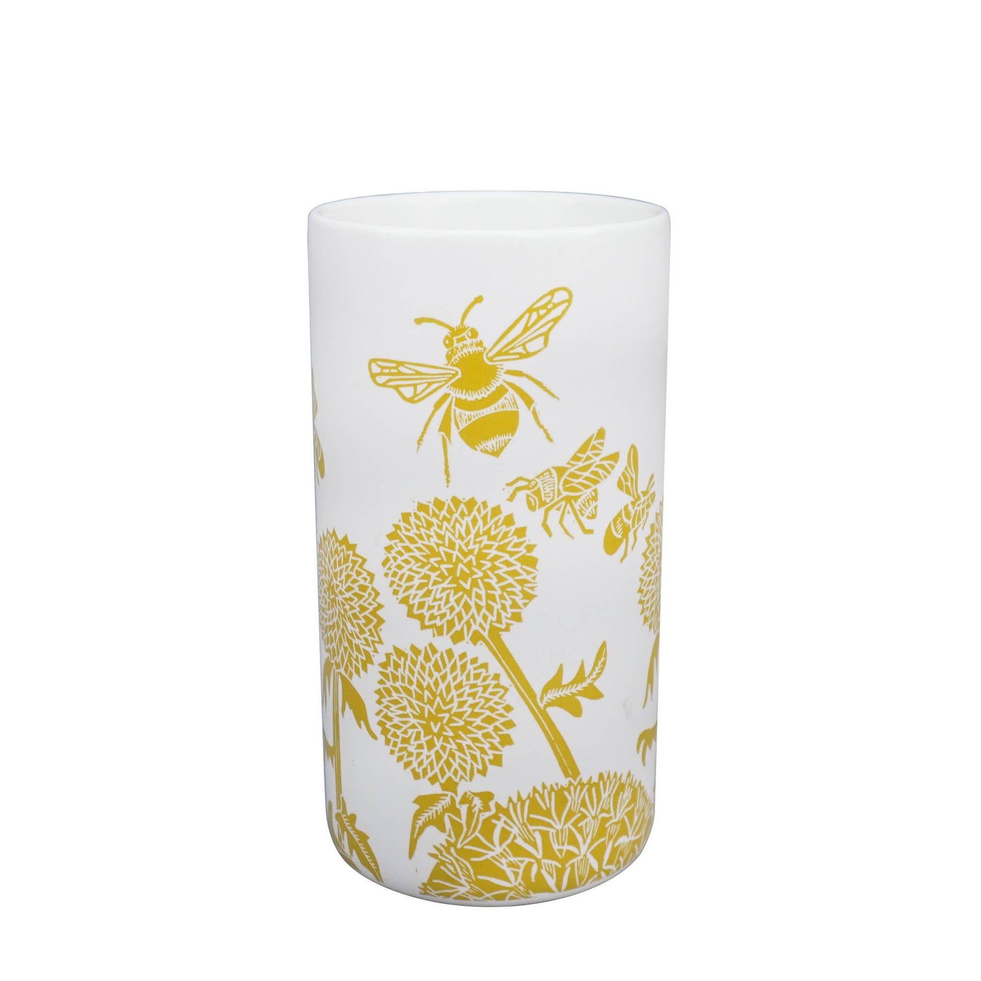 Vase en céramique Bee Dandelion - moutarde jaune
