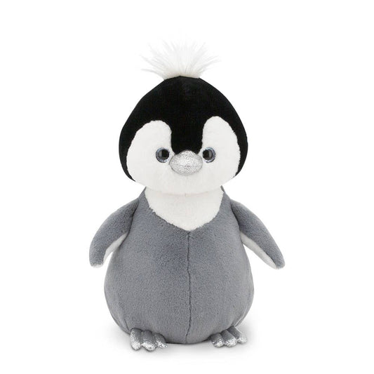 Peluche Pingüino Gris Fluffy - 22 cm - Apto a partir de 0 meses