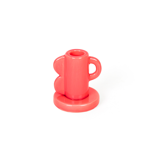 Porte Bougie Vagues Vintage Rouge Helio Ferretti