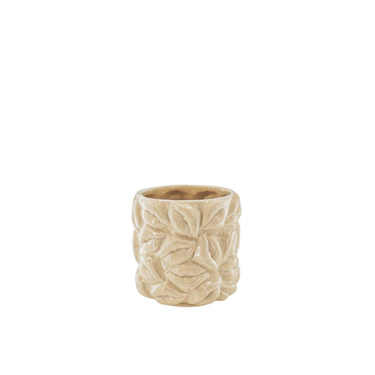 Pot - Kisses - Ceramic - Beige - 11x11x11.5cm