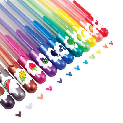 Set of 12 Glitter and Scented Gel Pens