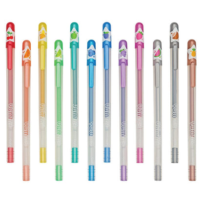 Set of 12 Glitter and Scented Gel Pens