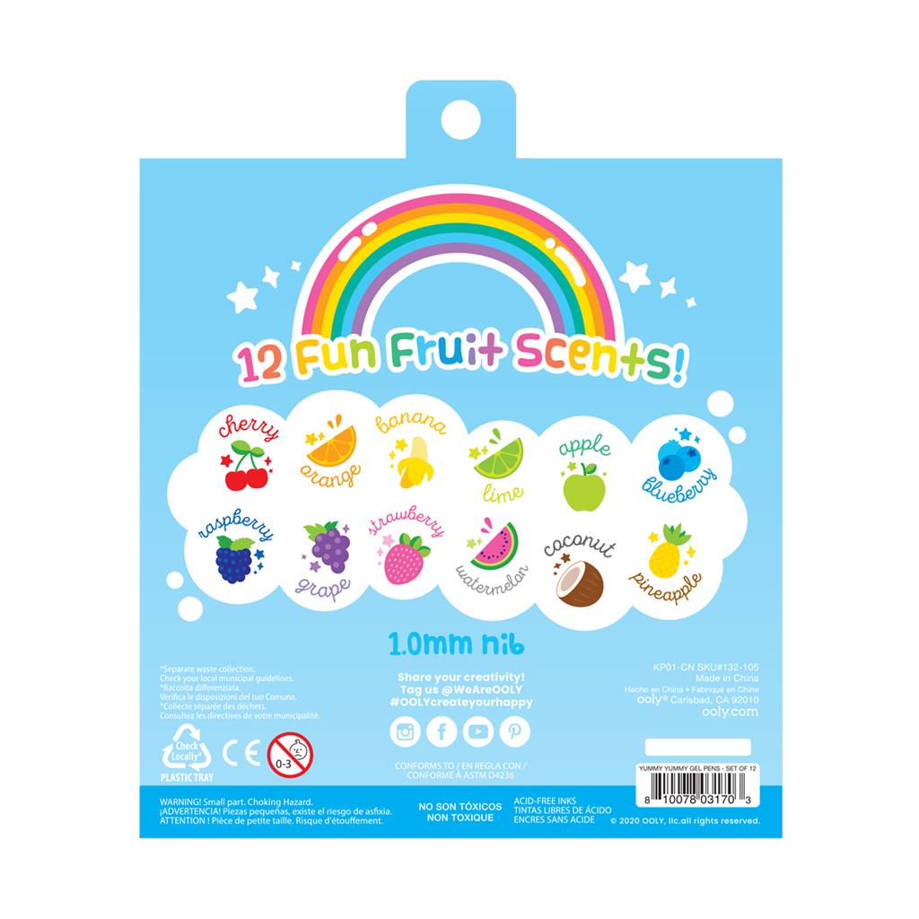 Set of 12 Glitter and Scented Gel Pens