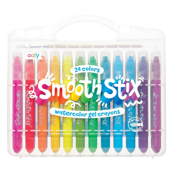 Set di penne gel - 24 matite e 1 pennello