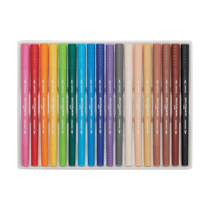 Juego de 18 rotuladores multicolores