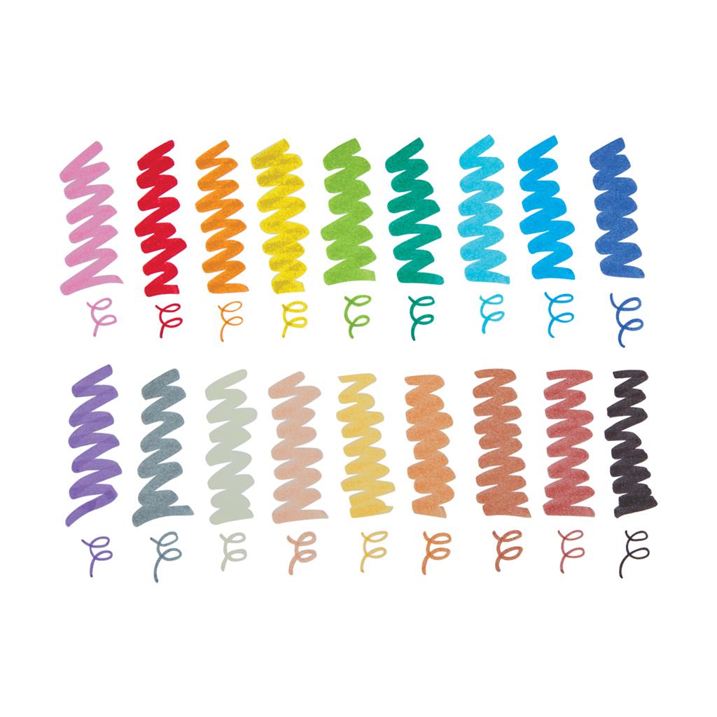 Juego de 18 rotuladores multicolores