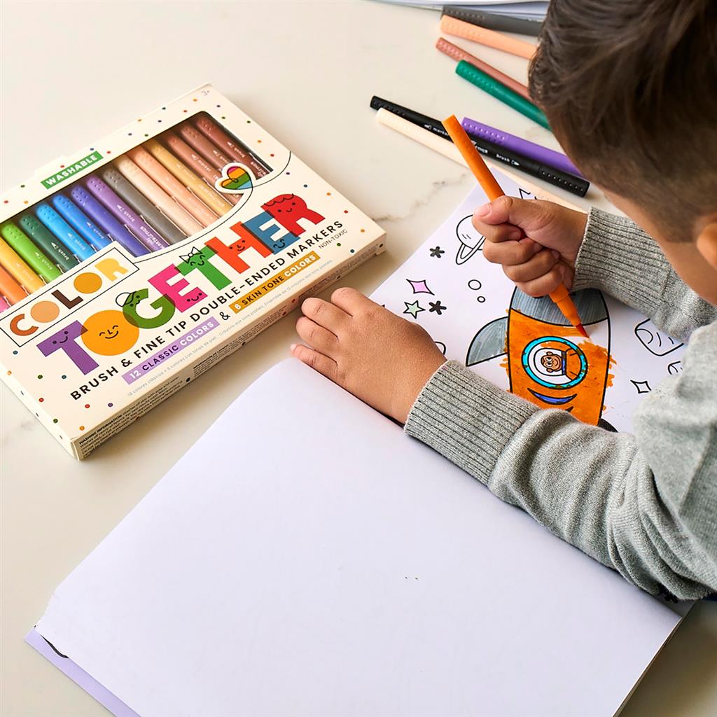 Juego de 18 rotuladores multicolores