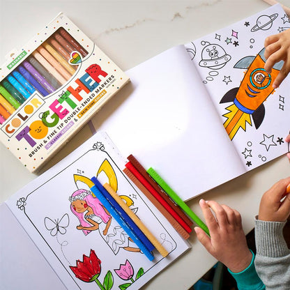 Juego de 18 rotuladores multicolores