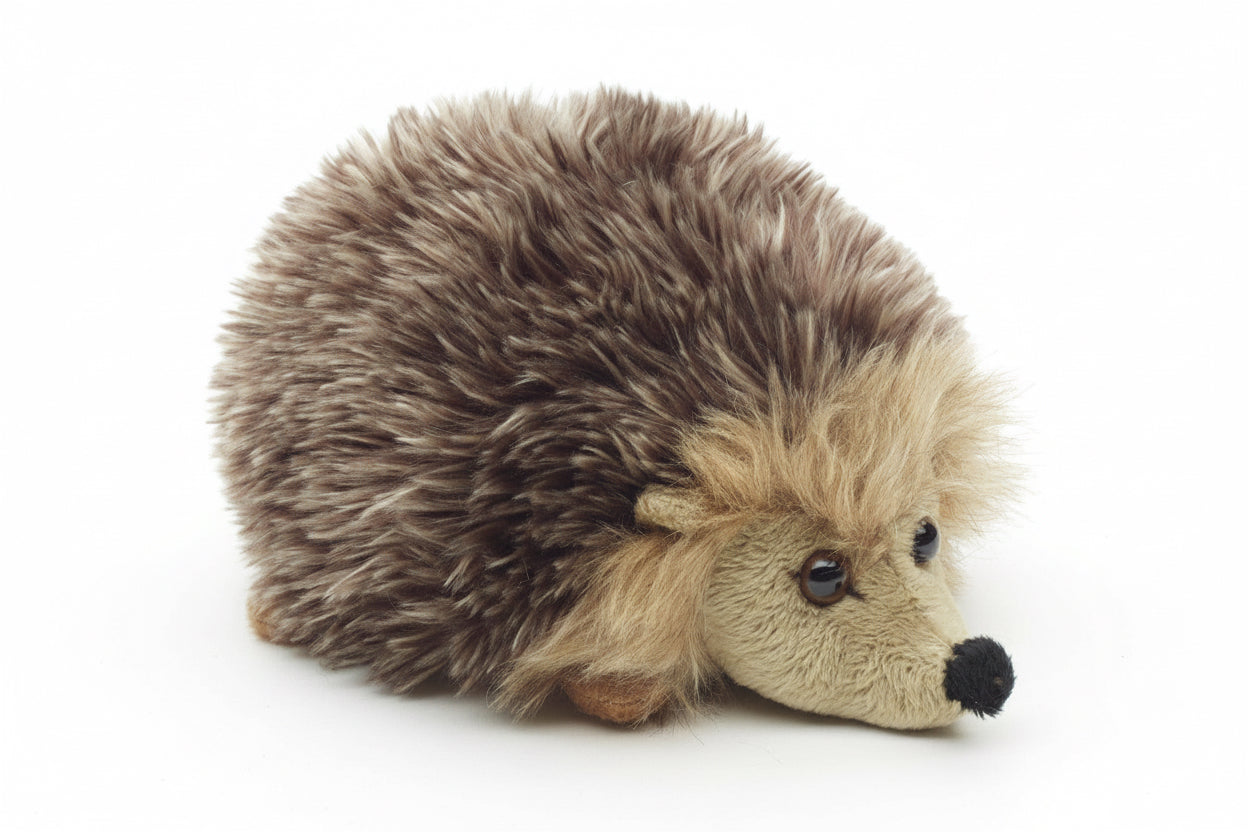 Peluche de erizo (gris-marrón)