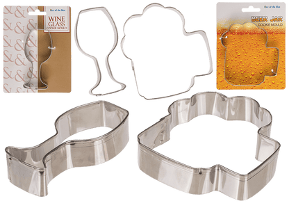 Emporte-pièces en métal – Verre de vin & Chope de bière – vue 5