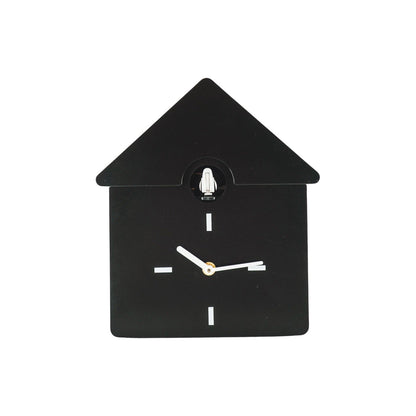 Clock - Cuckoo Wall Clock - Black - 24x27x9cm