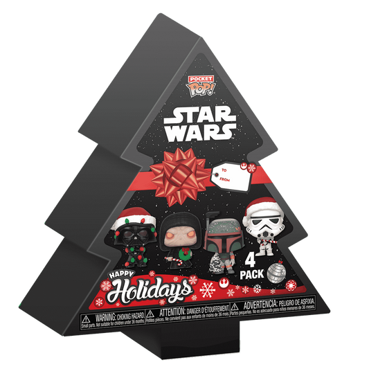 ¡Pop de bolsillo! Paquete de 4 de Star Wars para las fiestas