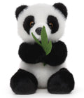 Panda assis avec une feuille - 18 cm (hauteur) - peluche