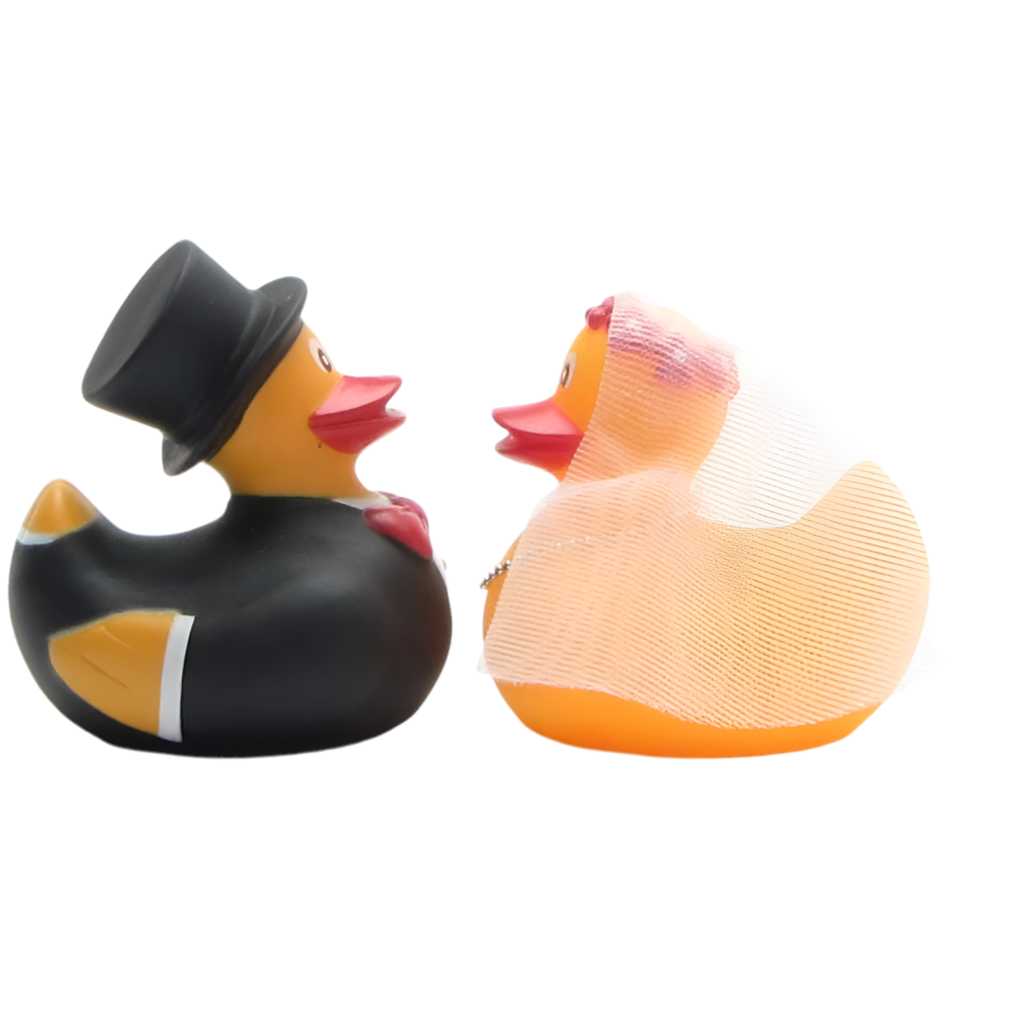 Pareja de patitos casados
