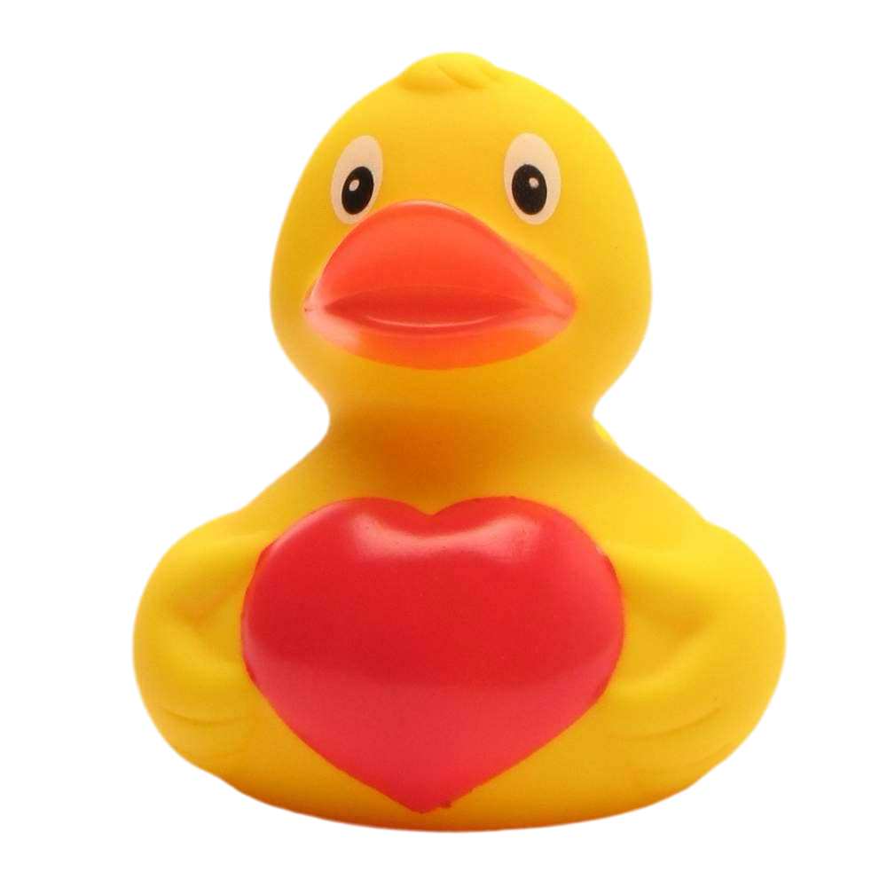 Pato con corazón