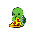Tortuga con pin de pizza