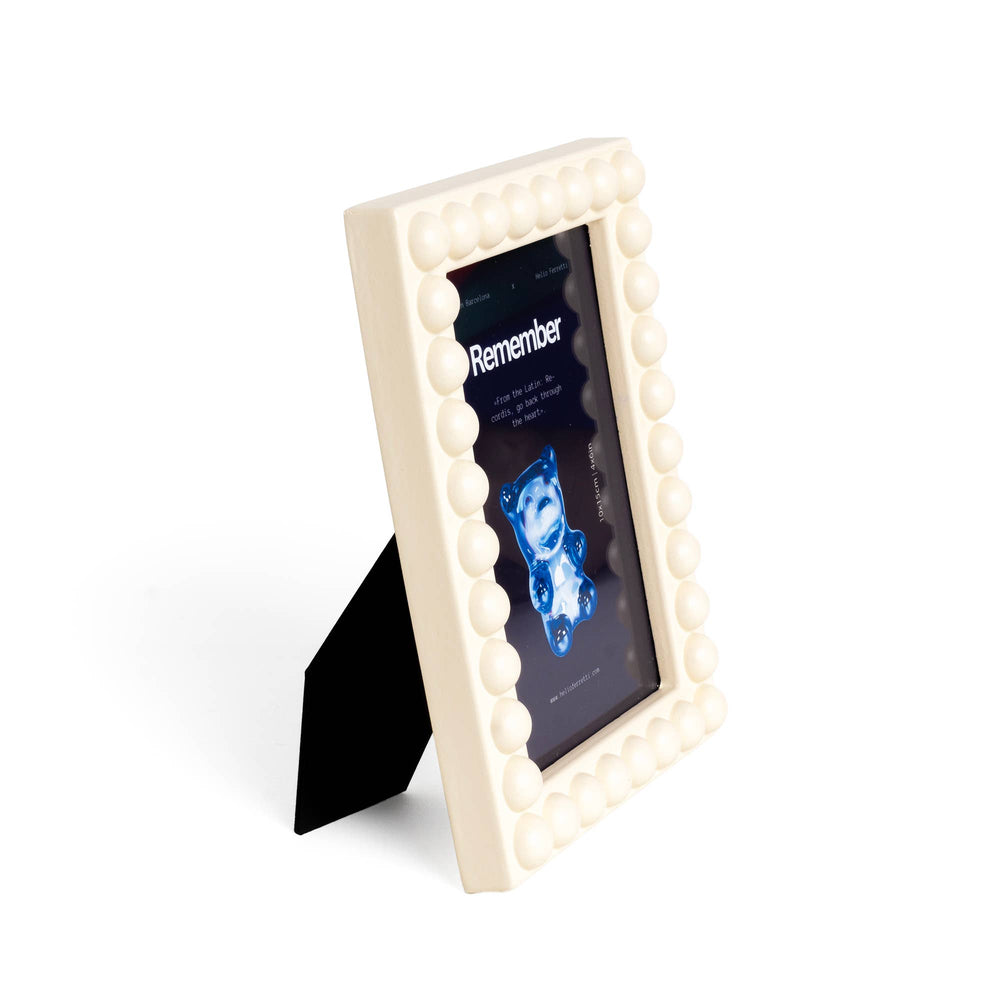 Cornice portafoto a bolle "Memory" Beige