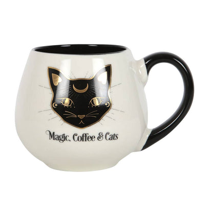 Mug Arrondi Magie, Café & Chats