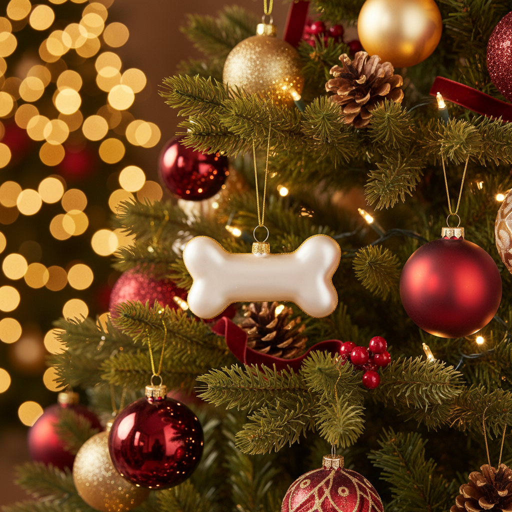 Adorno navideño “Hueso de perro”