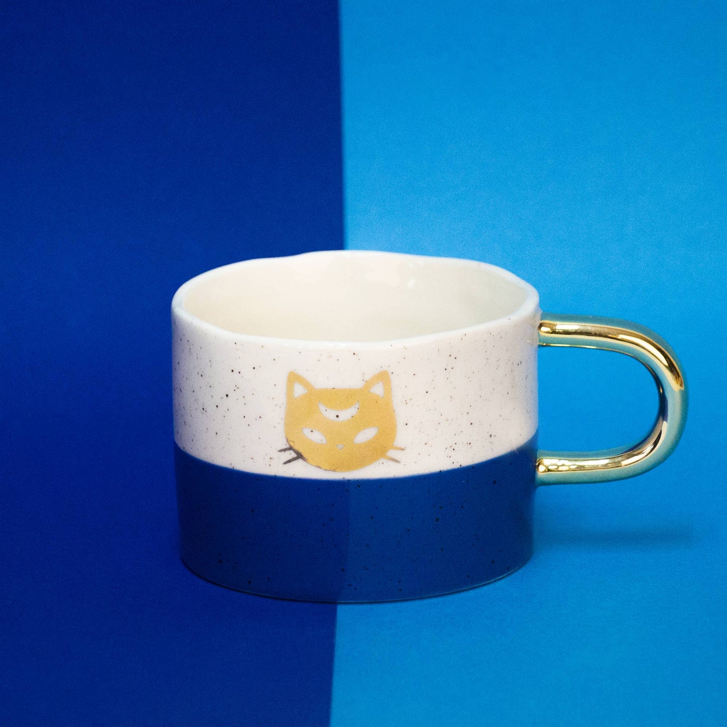 Mug Chat Irrégulier Peint à la Main Helio Ferretti Vue 1