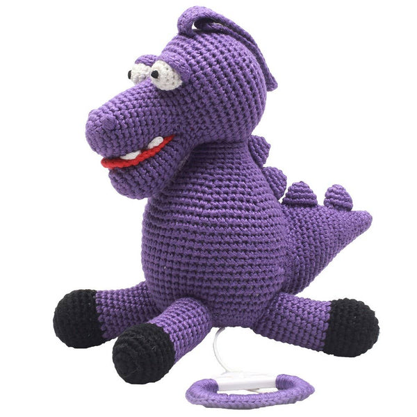 Boîte à musique - Crocodile violet