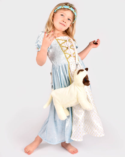 Sac chat avec fermeture éclair et bandoulière réglable 35 cm
