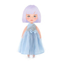 Ensemble de Vêtements : Robe en Satin Bleu-28 cm
