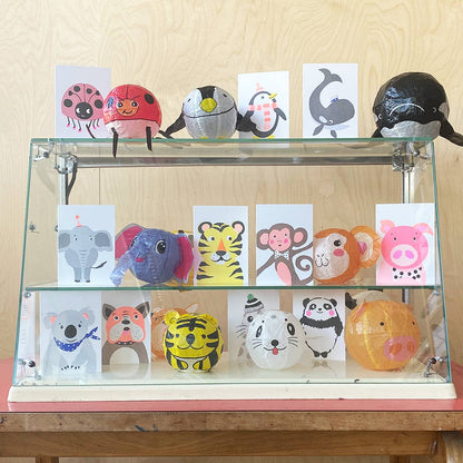 Carte avec Ballon Japonais en Papier - Phoque