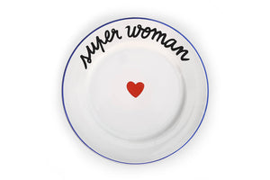 Assiette La Famille S’éclate - Super Woman