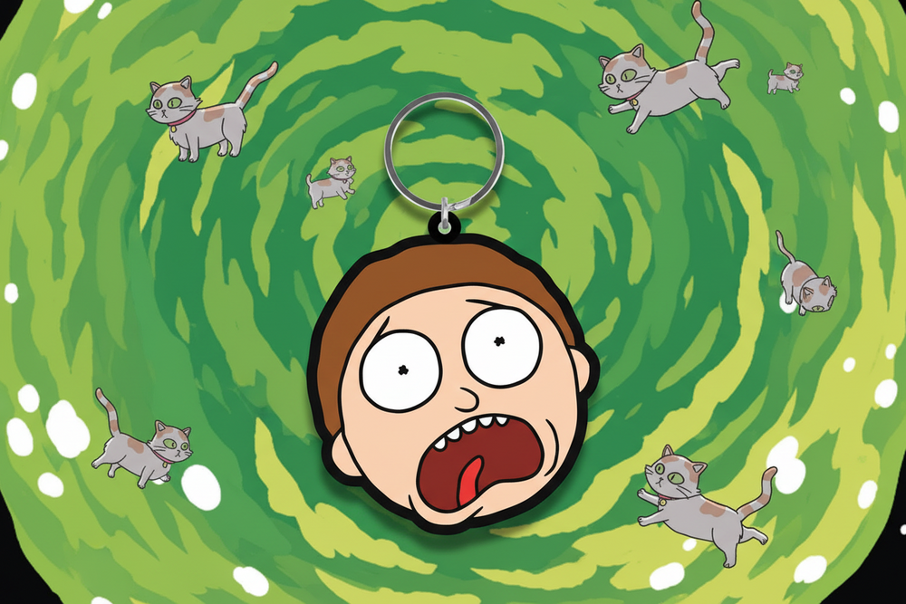Portachiavi Rick e Morty - Morty terrorizzato