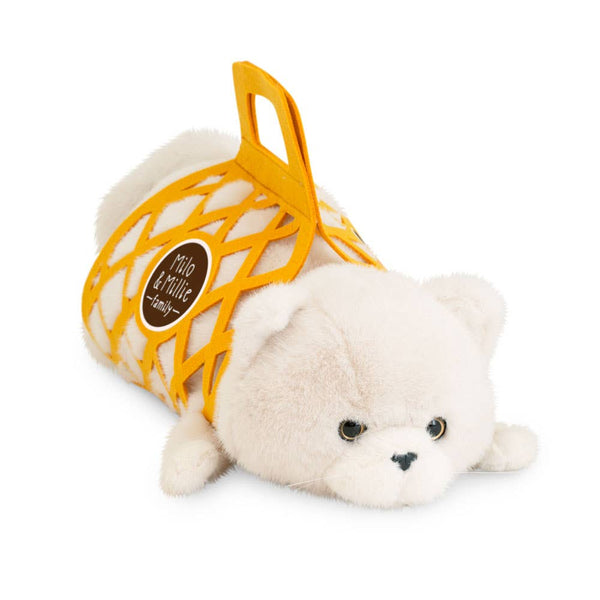 Peluche Milo &amp; Millie, Milo el Gato Blanco (56 cm) - 0+