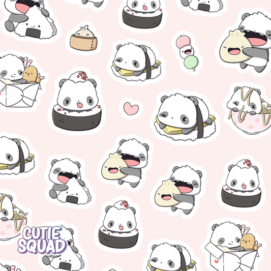 Panda Tray | Sticker Sheet