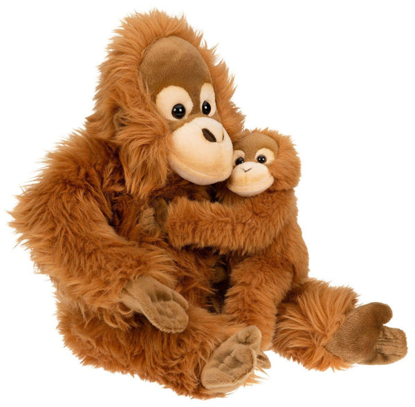 Peluche Orang-outan avec bébé, Assis Uni Toys