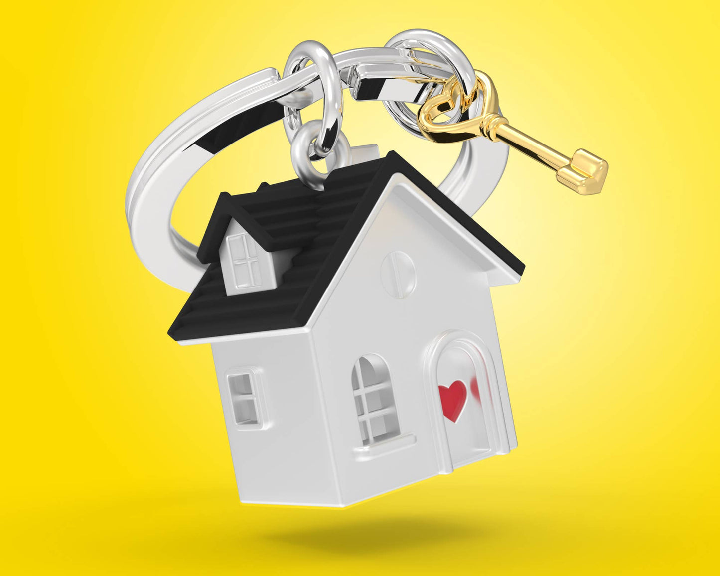 Porte-clés Maison du bonheur