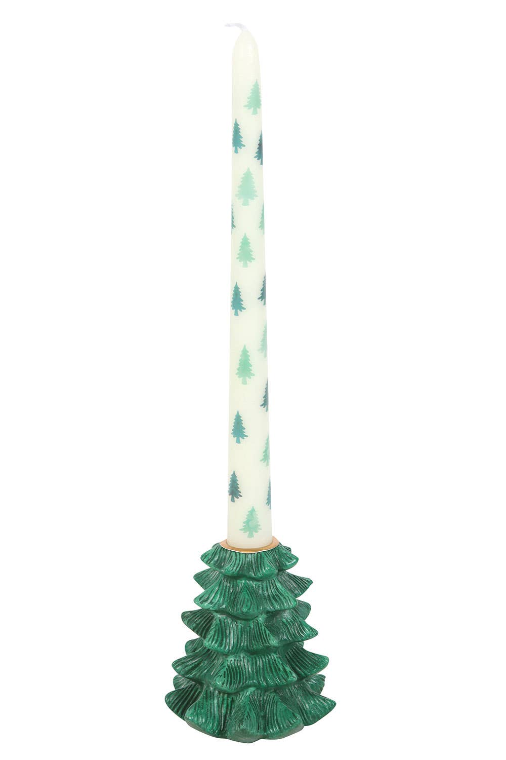 Portacandele a forma di abete verde