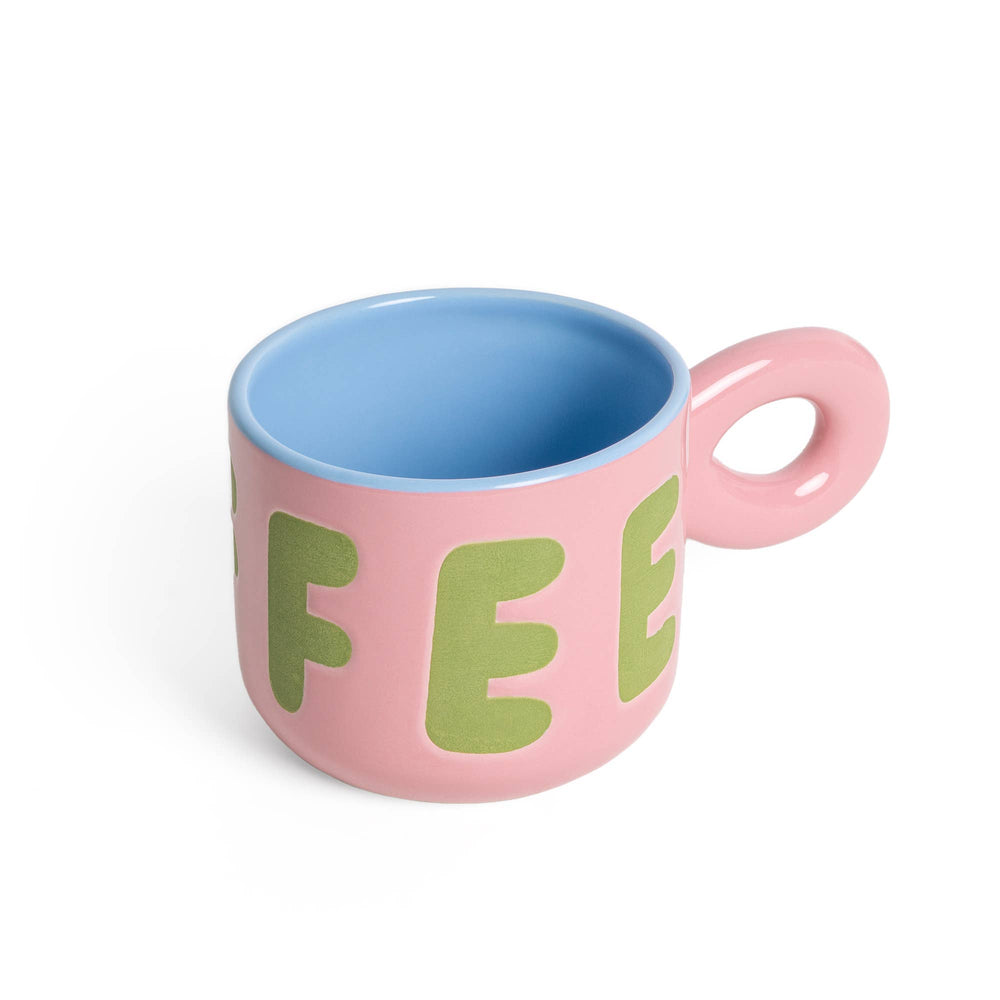 Roze koffiekopje